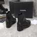 Chanel Women's Lace Up Shoes Heigh Heel Short Boots 5cm HXSCHD26