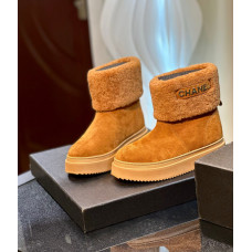Chanel Women's Shoes for Winter Flat Short Boots HXSCHE07