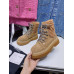 Chanel Women's Shoes for Winter Flat Short Boots Lace Up HXSCHE10