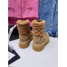 Chanel Women's Shoes for Winter Flat Short Boots Lace Up HXSCHE10