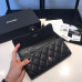 Chanel Long Flap Wallet for Women Caviar Leather Gold Hardware 31505