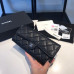 Chanel Long Flap Wallet for Women Caviar Leather Silver Hardware 31505