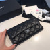 Chanel Long Flap Wallet for Women Caviar Leather Silver Hardware 31505