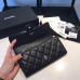 Chanel Long Flap Wallet for Women Caviar Leather Silver Hardware 31505