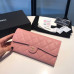 Chanel Long Flap Wallet for Women Caviar Leather Gold Hardware 31505