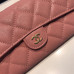 Chanel Long Flap Wallet for Women Caviar Leather Gold Hardware 31505