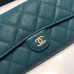 Chanel Long Flap Wallet for Women Caviar Leather Gold Hardware 31505