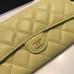 Chanel Long Flap Wallet for Women Caviar Leather Gold Hardware 31505