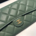 Chanel Long Flap Wallet for Women Caviar Leather Gold Hardware 31505