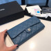 Chanel Long Flap Wallet for Women Caviar Leather Gold Hardware 31505