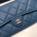 Chanel Long Flap Wallet for Women Caviar Leather Gold Hardware 31505