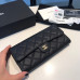 Chanel Long Flap Wallet for Women Caviar Leather Gold Hardware 31505