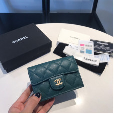 Chanel Small Flap Wallet for Women Caviar Leather 84401