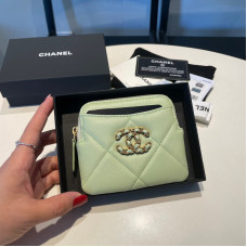 Chanel Small Zipper Wallet Card Holder for Women Lambskin 2086