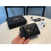 Chanel Small Zipper Wallet Card Holder for Women Caviar Leather 27012