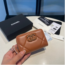 Chanel Small Zipper Wallet Card Holder for Women Lambskin 0945