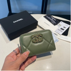 Chanel Small Zipper Wallet Card Holder for Women Lambskin 0945