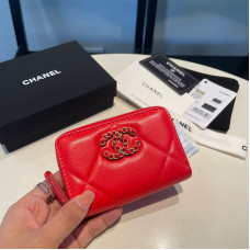 Chanel Small Zipper Wallet Card Holder for Women Lambskin 0945