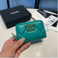 Chanel Small Zipper Wallet Card Holder for Women Lambskin 0945
