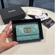 Chanel Small Flap Wallet Card Holder for Women Lambskin 1790