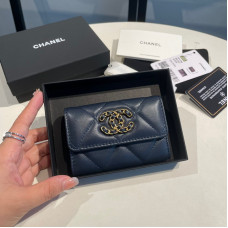 Chanel Small Flap Wallet Card Holder for Women Lambskin 1790