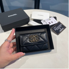 Chanel Small Flap Wallet Card Holder for Women Lambskin 1790
