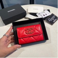 Chanel Small Flap Wallet Card Holder for Women Lambskin 1790