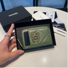 Chanel Small Zipper Wallet Card Holder for Women Lambskin 2701
