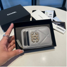 Chanel Small Zipper Wallet Card Holder for Women Lambskin 2701