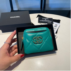 Chanel Small Zipper Wallet Card Holder for Women Lambskin 2086