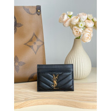 Yves Saint Lauren YSL Monogram Samll Card Holder Lambskin 423291 MYWTB10
