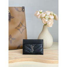 Yves Saint Lauren YSL Monogram Samll Card Holder Lambskin 423291 MYWTB11
