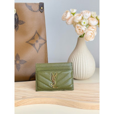Yves Saint Lauren YSL Monogram Samll Card Holder Caviar Leather 423291 MYWTB17
