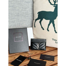 Yves Saint Lauren YSL Monogram Samll Card Holder Lambskin 423291 MYWTB48