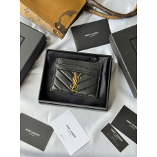 Yves Saint Lauren YSL Monogram Samll Card Holder Lambskin 423291 MYWTB58