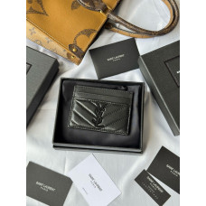 Yves Saint Lauren YSL Monogram Samll Card Holder Lambskin 423291 MYWTB60