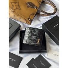 Yves Saint Lauren YSL Men's Wallet Crocodile Leather 607727 MYWTC04