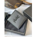 Yves Saint Lauren YSL Monogram Men's Wallet Caviar Leather 463249 MYWTC07